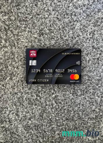 Tunisia ATB bank wygląd zdjęcia mastercard skan PSD + zdjęcie